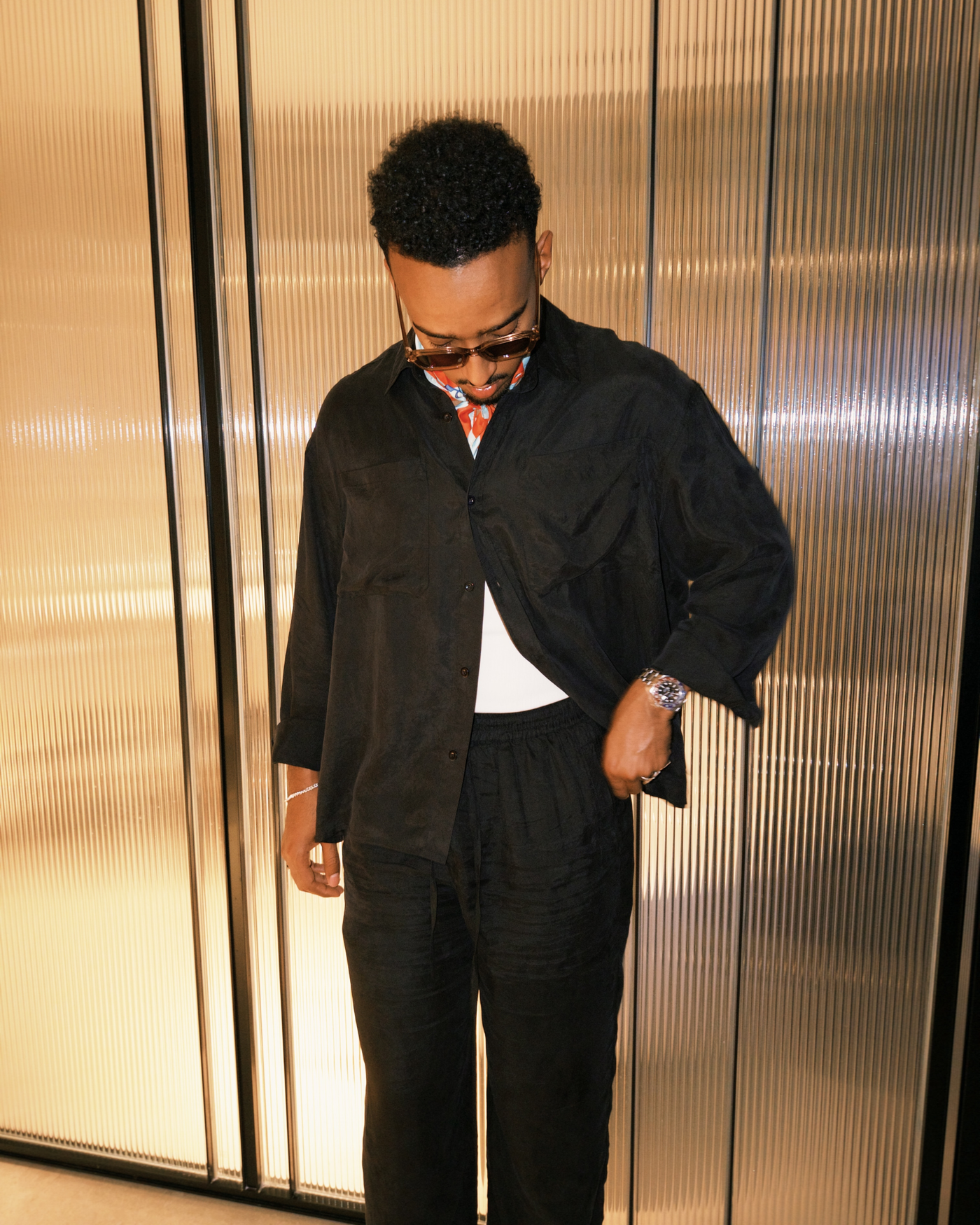 Sandwashed Cupro Pants