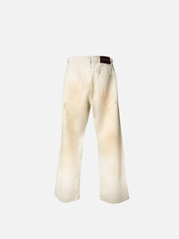 Ecru Bootcut Jeans - back