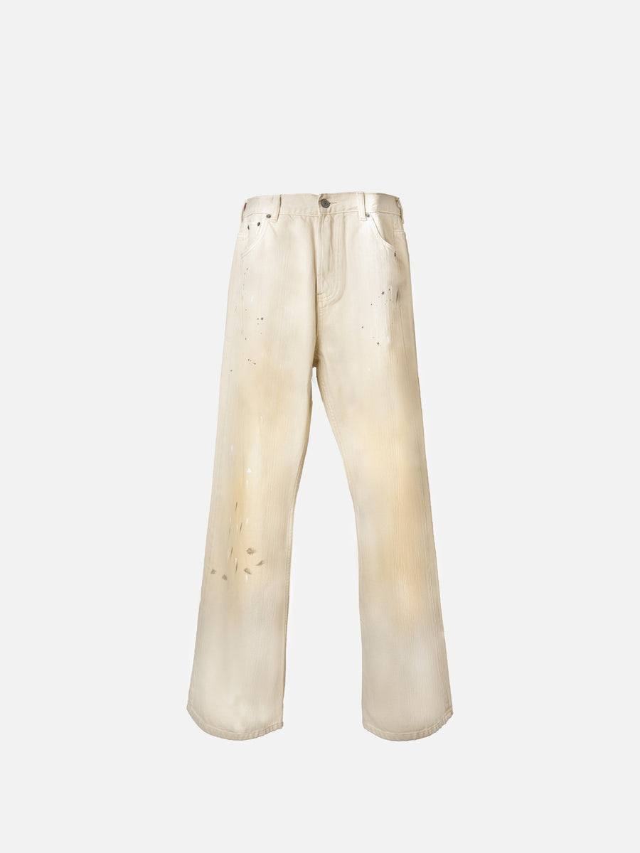 ECRU BOOTCUT JEANS