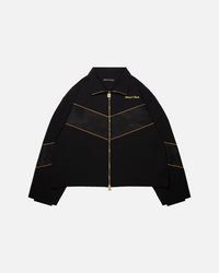 Panel Track Jacket — front, collar flat