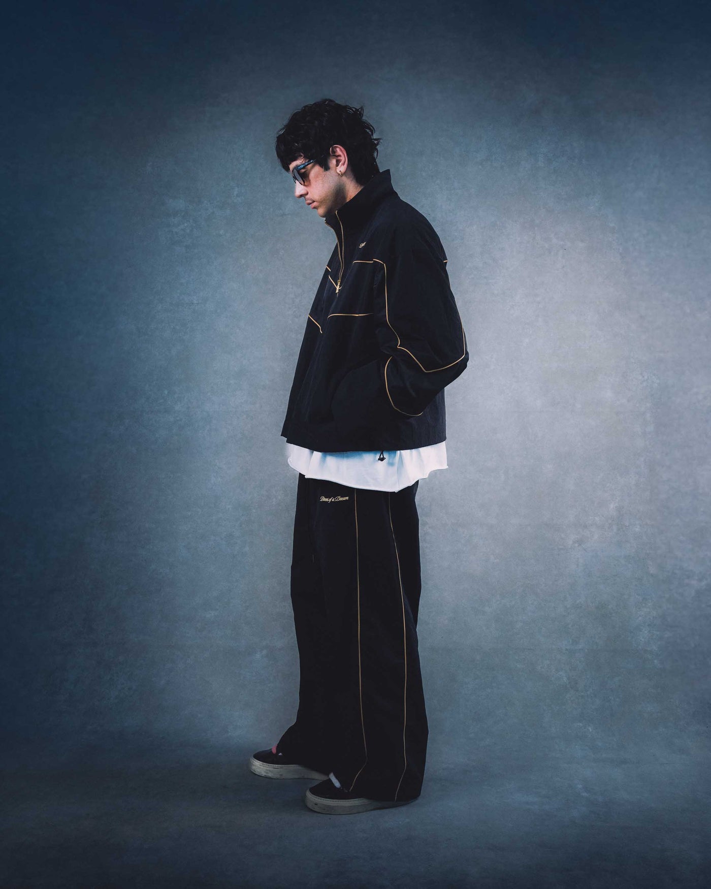 Panel Track Pants — full look on model