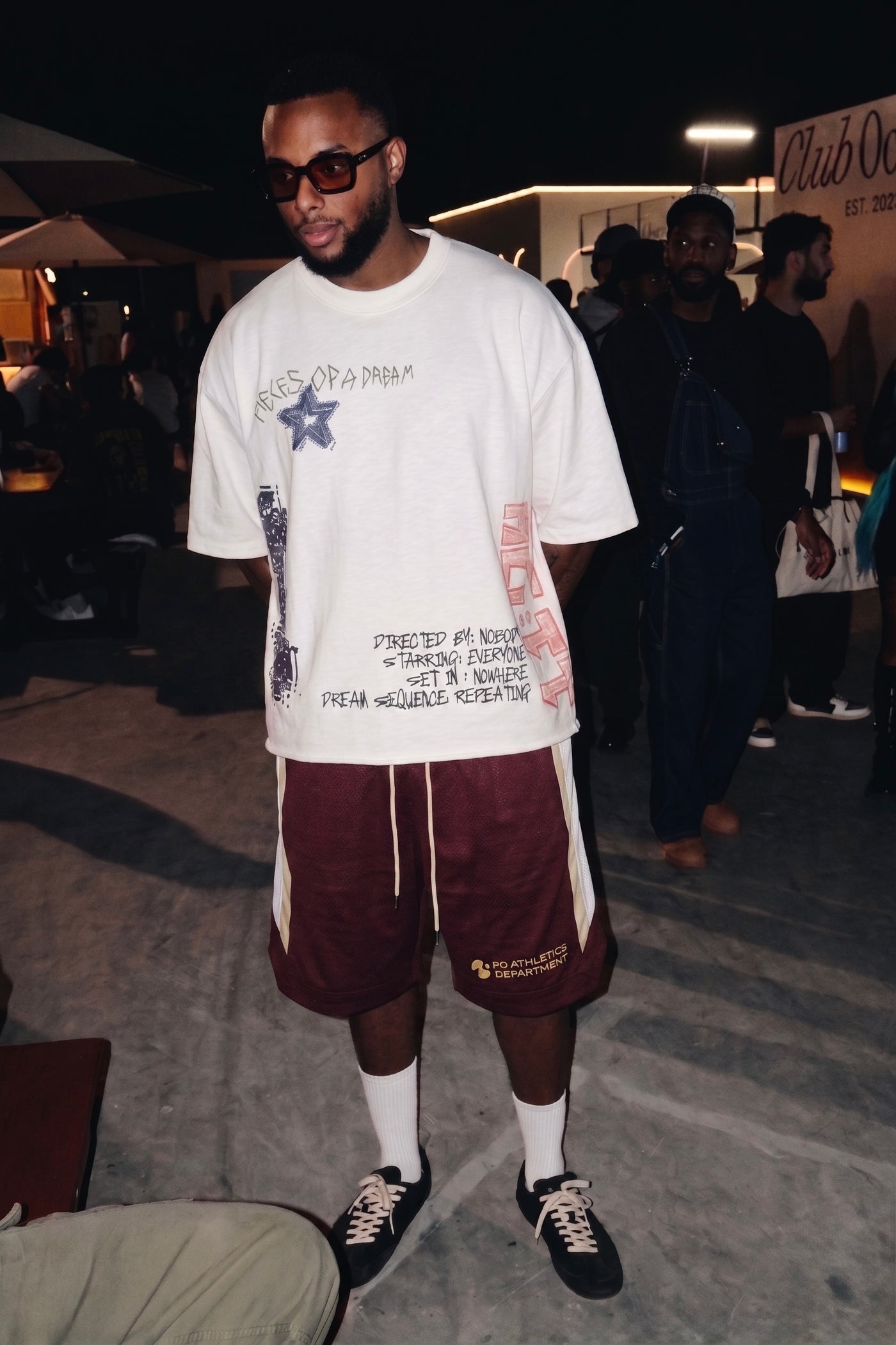 PD Athletic Department Shorts — on model