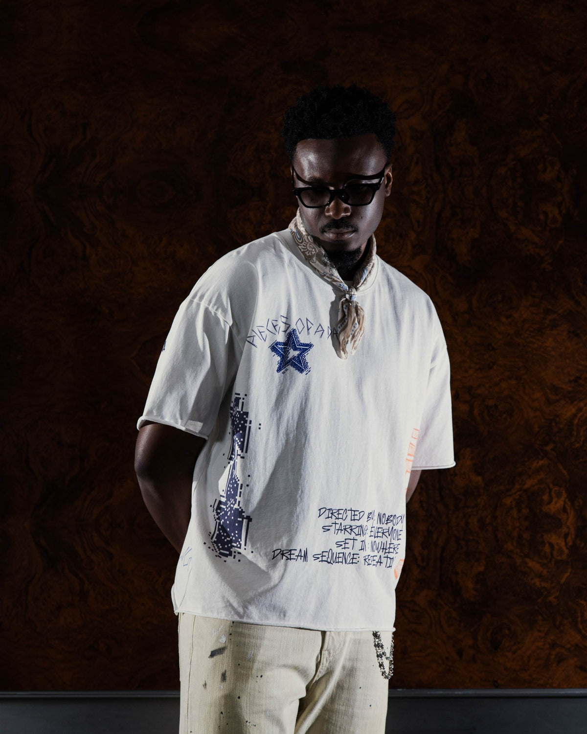 Script T-Shirt - on model