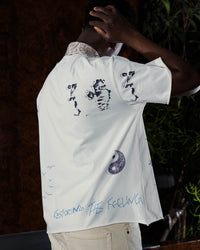 Script T-Shirt - back on model