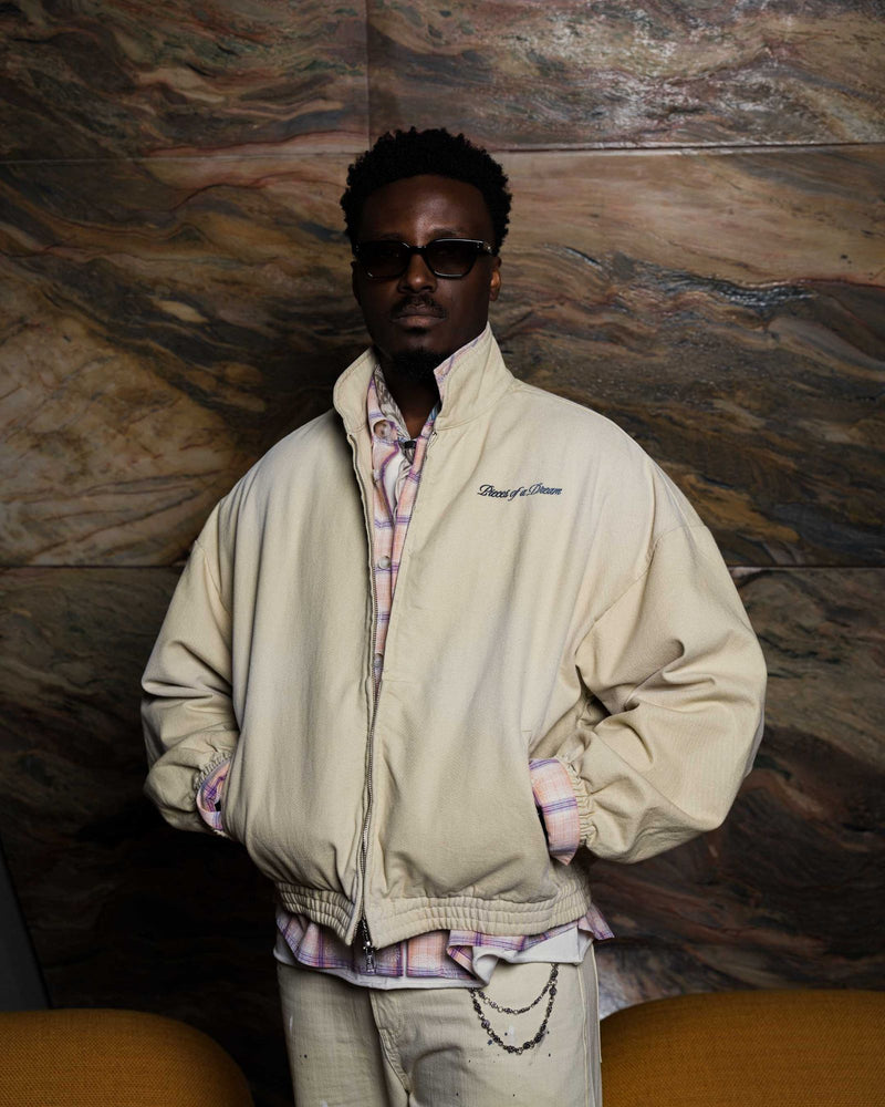 Washed Canvas Jacket - on model